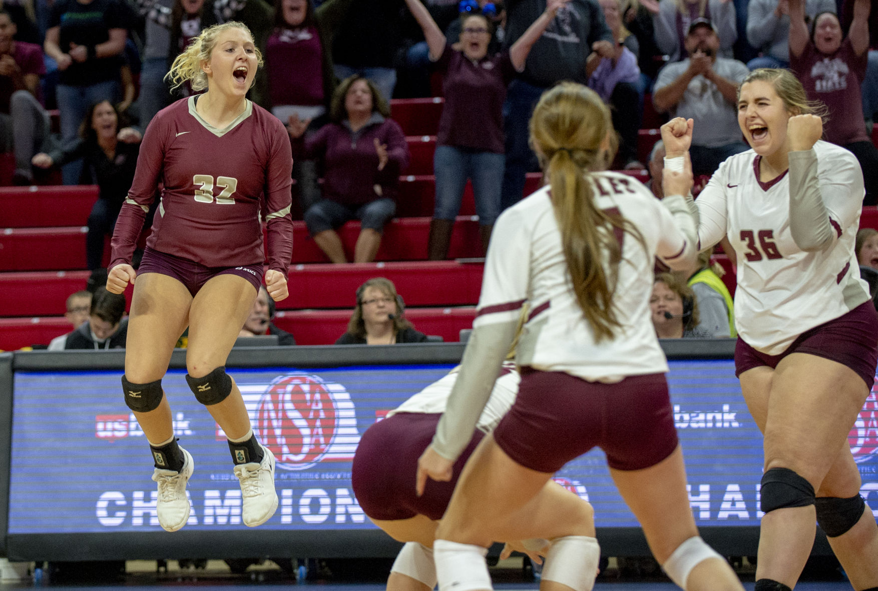 D-2 state volleyball championship, 11.9